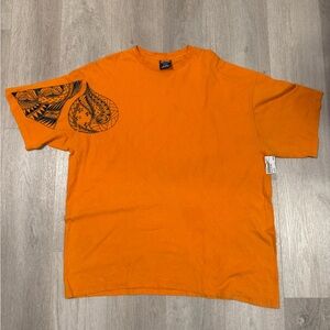 Harley-Davidson Bold Orange Tee with Black Graphics